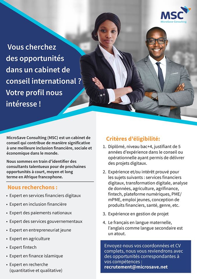 offre emplois consultans